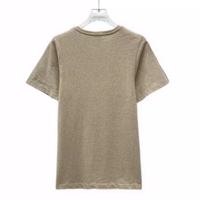 Toteme Toteme Caramel Logo Embroidered Cotton T-Shirt Size US M / EU 48-50 / 2 - 2 Thumbnail