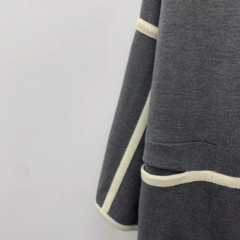Chloe Gray Wool Long Sleeve Cape Coat XS Size US XS / EU 42 / 0 - 4 Thumbnail