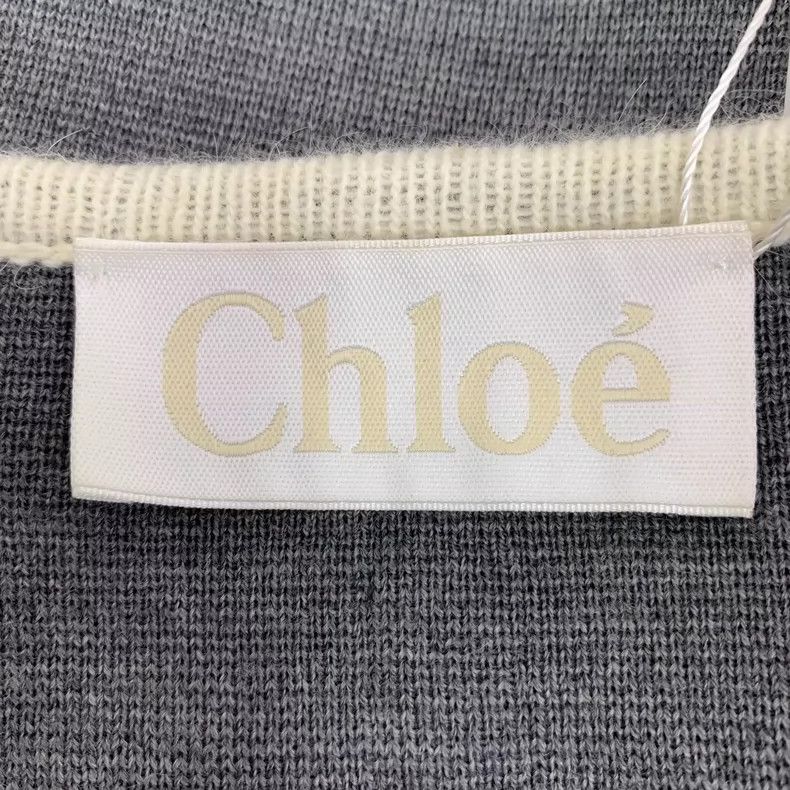 Chloe Gray Wool Long Sleeve Cape Coat XS Size US XS / EU 42 / 0 - 6 Thumbnail