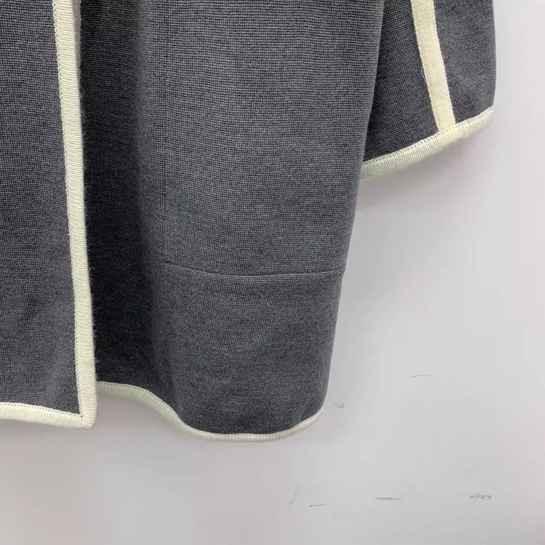 Chloe Gray Wool Long Sleeve Cape Coat XS Size US XS / EU 42 / 0 - 5 Thumbnail