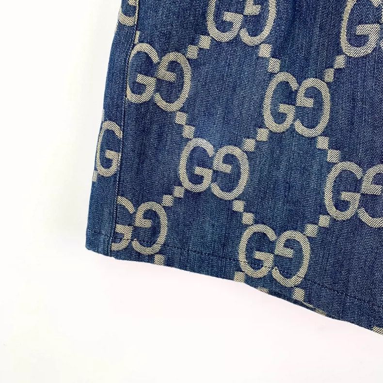 Gucci Gucci Blue Logo Print Casual Shorts Size US 40 / EU 56 - 4 Thumbnail