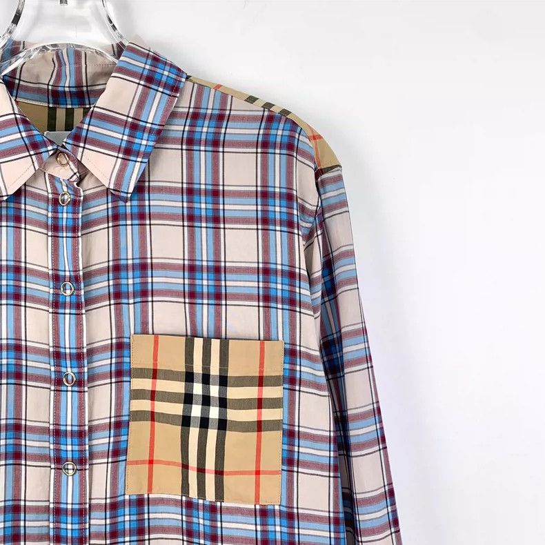 Burberry Burberry Colorful Checked Long Sleeve Shirt Size US S / EU 44-46 / 1 - 3 Thumbnail