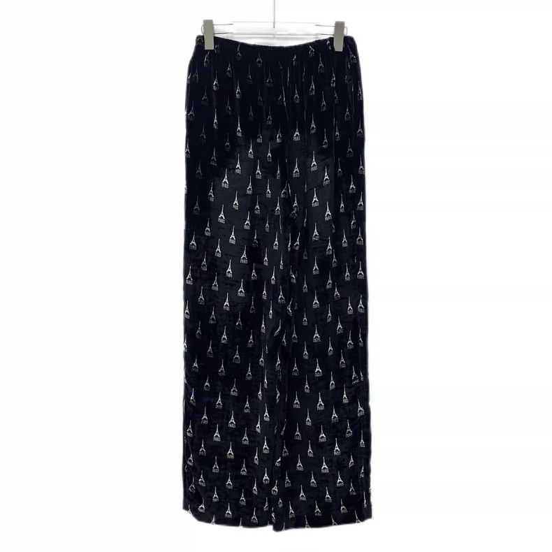 Balenciaga Balenciaga Black Wide-Leg Corduroy Pants Size US 44 / EU 60 - 2 Thumbnail