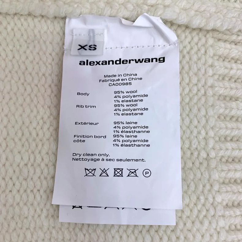Alexander Wang Alexander Wang Beige Wool Crew Neck Sweater Size US XS / EU 42 / 0 - 6 Thumbnail