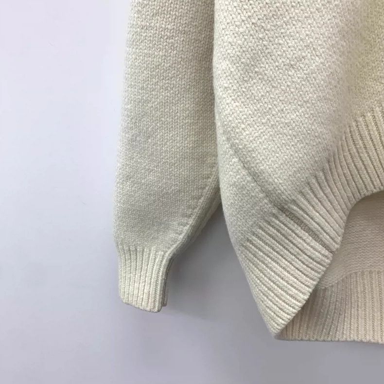 Alexander Wang Alexander Wang Beige Wool Crew Neck Sweater Size US XS / EU 42 / 0 - 4 Thumbnail
