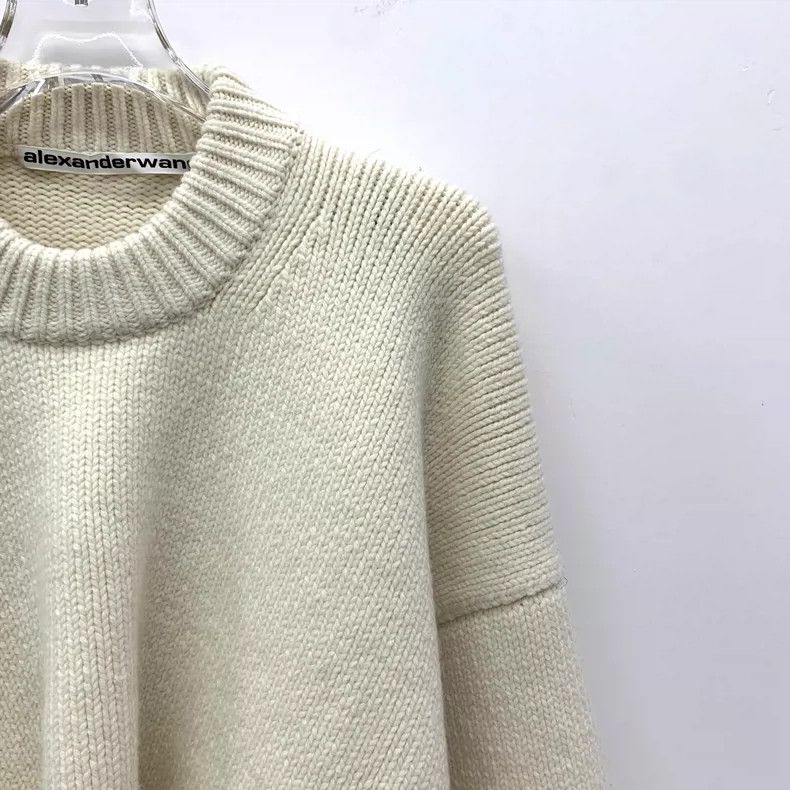 Alexander Wang Alexander Wang Beige Wool Crew Neck Sweater Size US XS / EU 42 / 0 - 3 Thumbnail