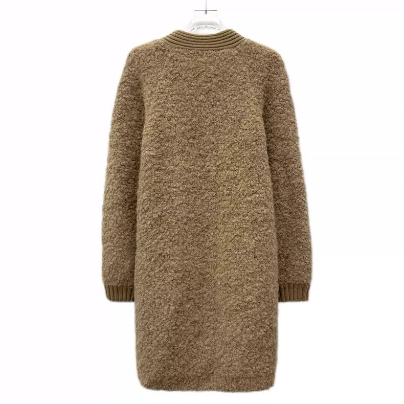 Weekend Max Mara Maxmara Brown Alpaca Wool Long Cardigan L Size US L / EU 52-54 / 3 - 2 Thumbnail
