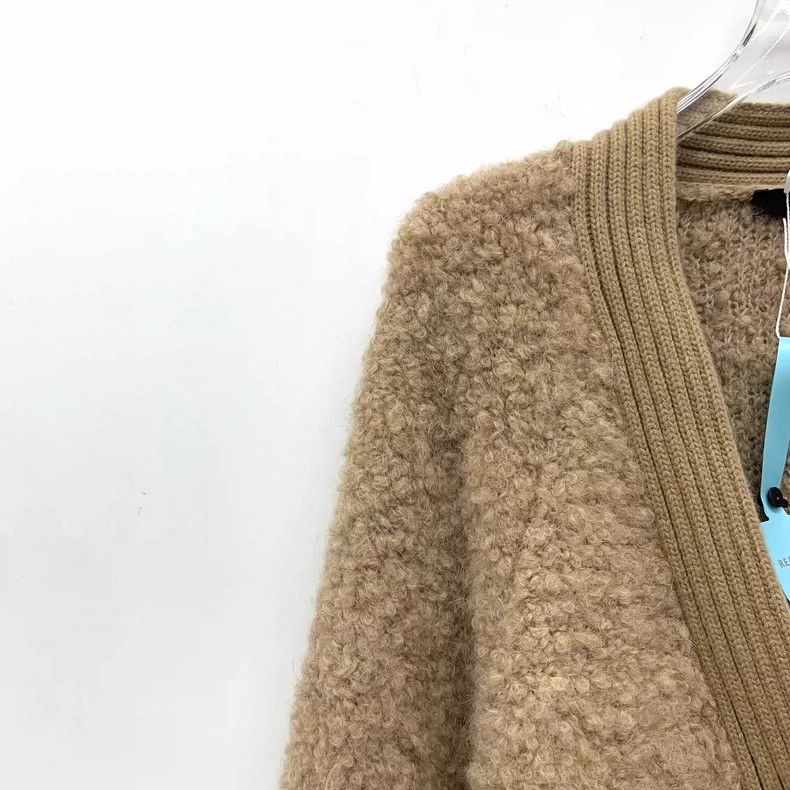 Weekend Max Mara Maxmara Brown Alpaca Wool Long Cardigan L Size US L / EU 52-54 / 3 - 3 Thumbnail