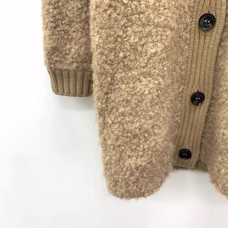 Weekend Max Mara Maxmara Brown Alpaca Wool Long Cardigan L Size US L / EU 52-54 / 3 - 5 Thumbnail