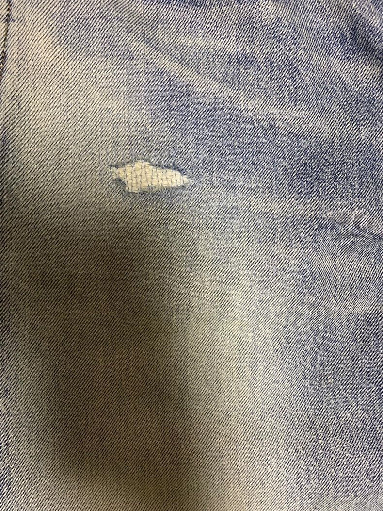 Saint Laurent Paris Saint Laurent Blue Distressed Denim Pants Size US 31 - 4 Thumbnail