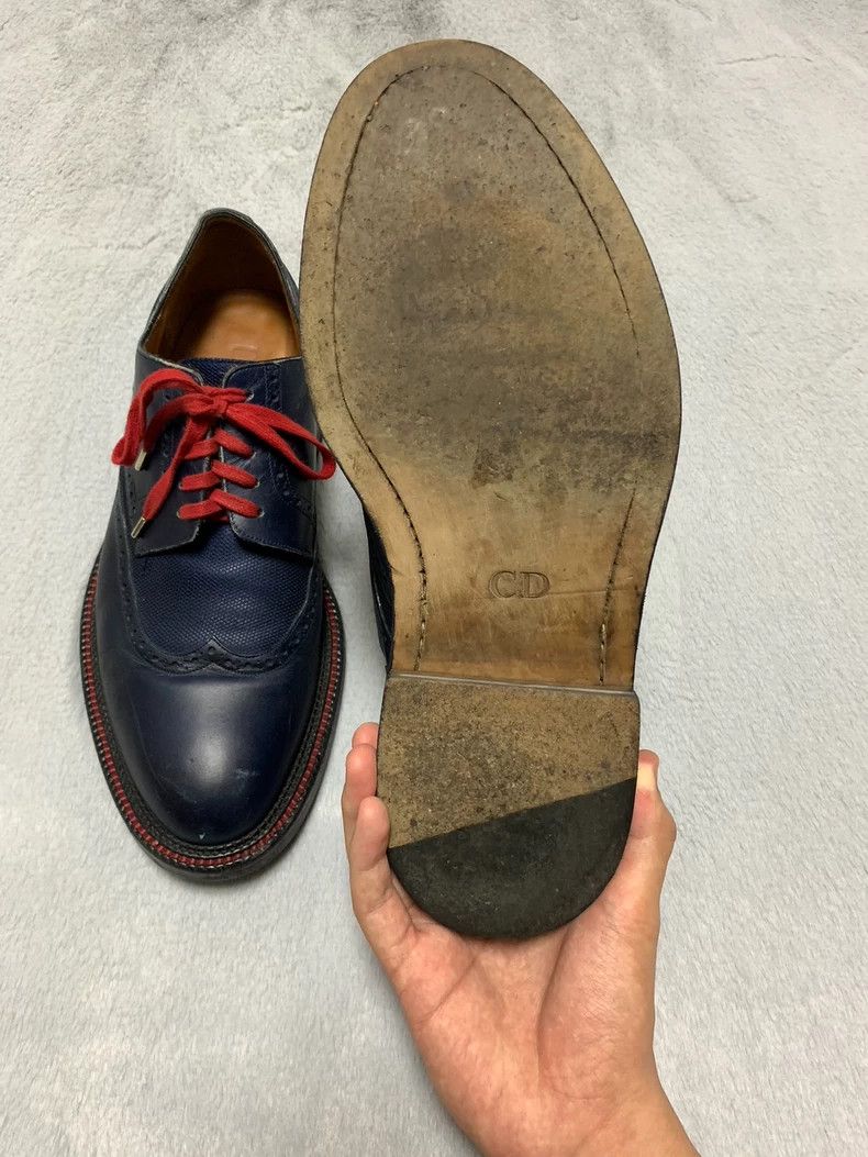 Dior Dior Homme Blue Brogue Leather Shoes Size US 10 / EU 43 - 4 Thumbnail
