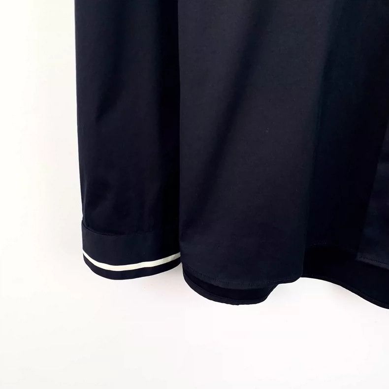Dior Black Cotton Long Sleeve Shirt with Embroidery Size US L / EU 52-54 / 3 - 4 Thumbnail