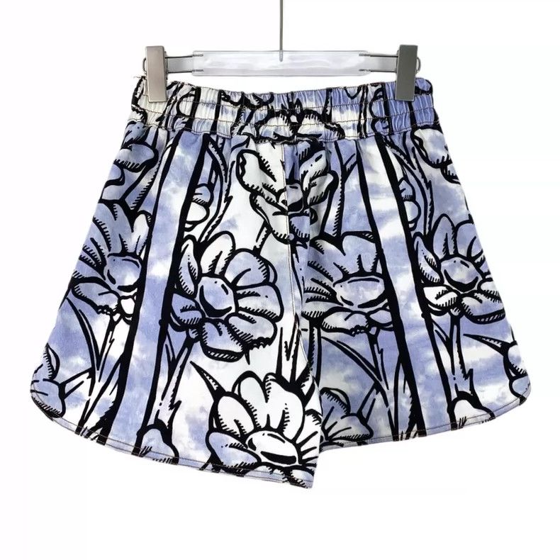 Fendi Fendi Colorful Floral Print Cotton Shorts Size US 40 / EU 56 - 2 Thumbnail