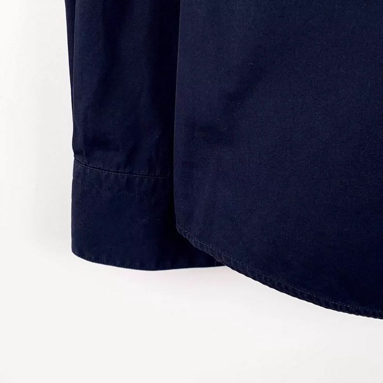 Hermes Hermes Dark Blue Cotton Long Sleeve Shirt Size US M / EU 48-50 / 2 - 4 Thumbnail