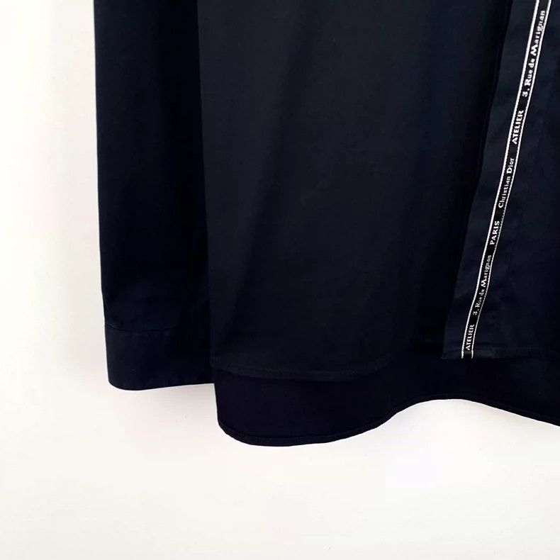 Dior Dior Black Logo Long Sleeve Cotton Shirt Size US M / EU 48-50 / 2 - 4 Thumbnail