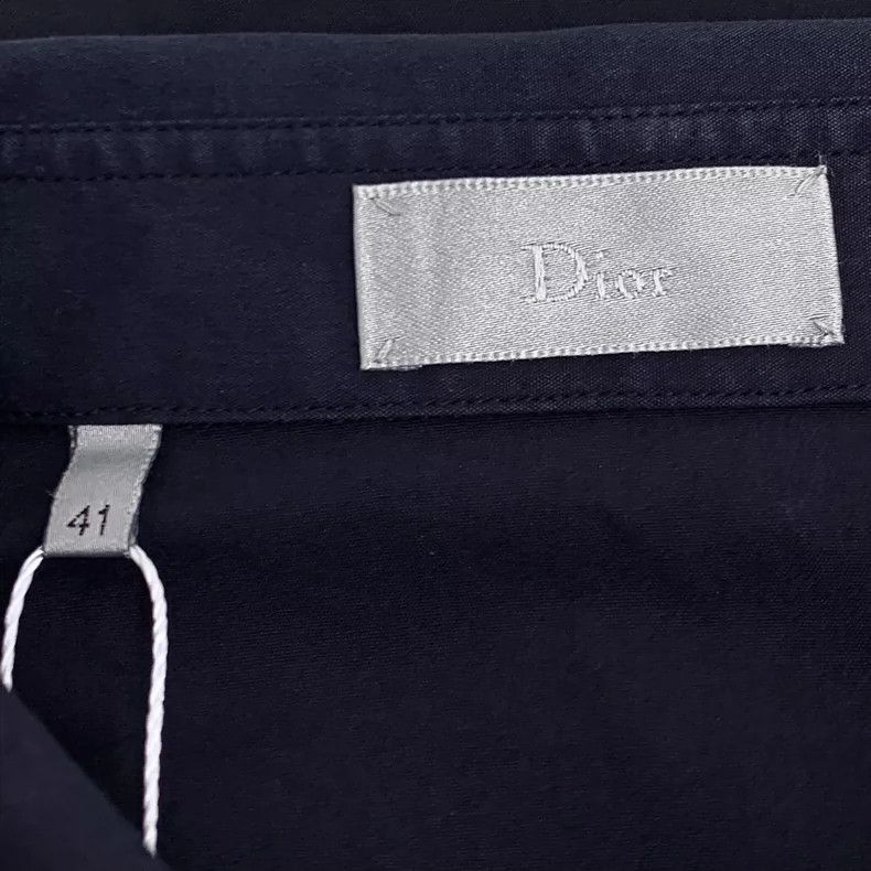Dior Dior Black Logo Long Sleeve Cotton Shirt Size US M / EU 48-50 / 2 - 5 Thumbnail