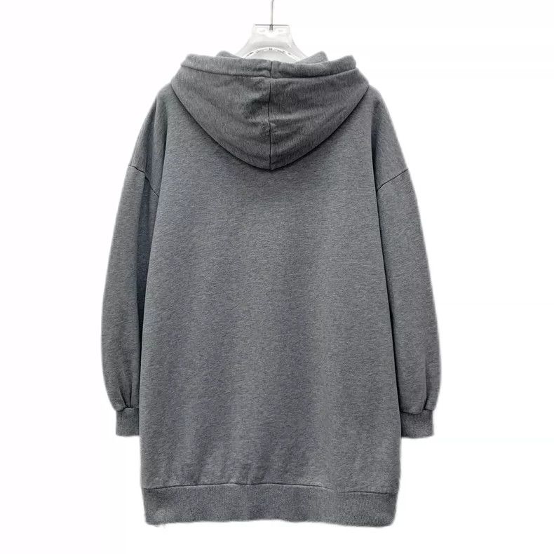 Celine Celine Gray Logo Print Hooded Sweatshirt Size US S / EU 44-46 / 1 - 2 Thumbnail