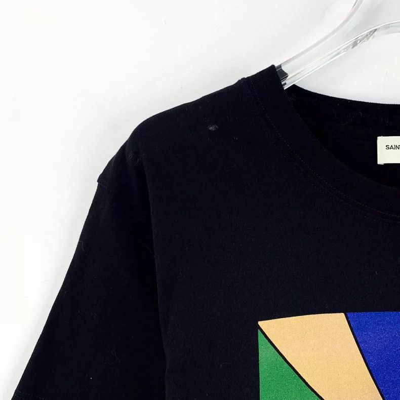 Saint Laurent Paris Saint Laurent Black Shark Print T-Shirt XS Size US XS / EU 42 / 0 - 3 Thumbnail