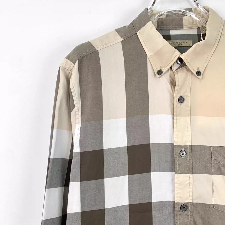 Burberry Burberry Colorful Check Cotton Long Sleeve Shirt Size US M / EU 48-50 / 2 - 3 Thumbnail