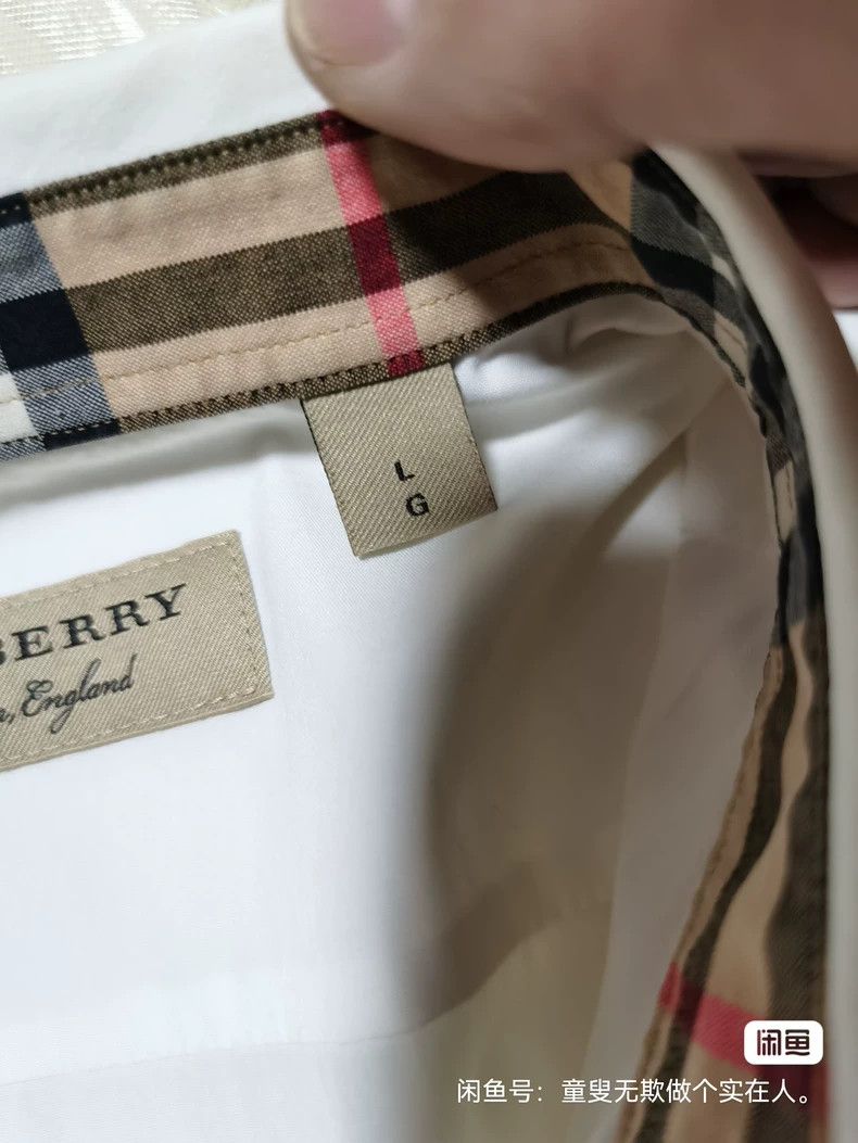 Burberry Burberry Classic White Short Sleeve Shirt Size US L / EU 52-54 / 3 - 4 Thumbnail