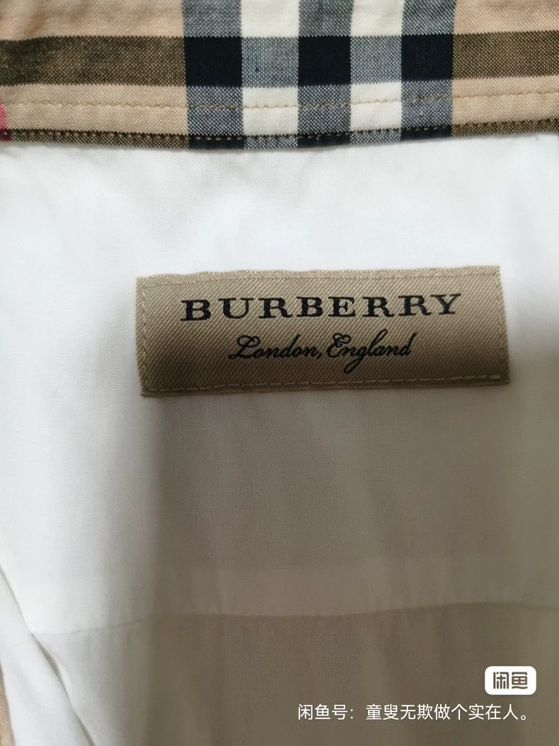 Burberry Burberry Classic White Short Sleeve Shirt Size US L / EU 52-54 / 3 - 3 Thumbnail