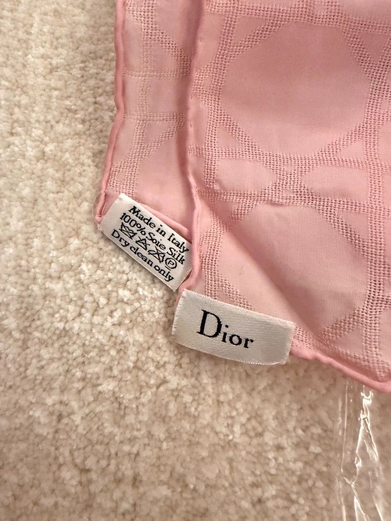 Dior Dior Silk Scarf in Light Pink Color Size ONE SIZE - 2 Thumbnail