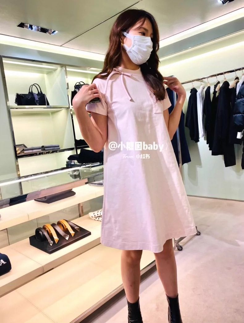 Prada Prada Classic A-Line Dress with Bow Size US 40 / EU 56 - 2 Thumbnail