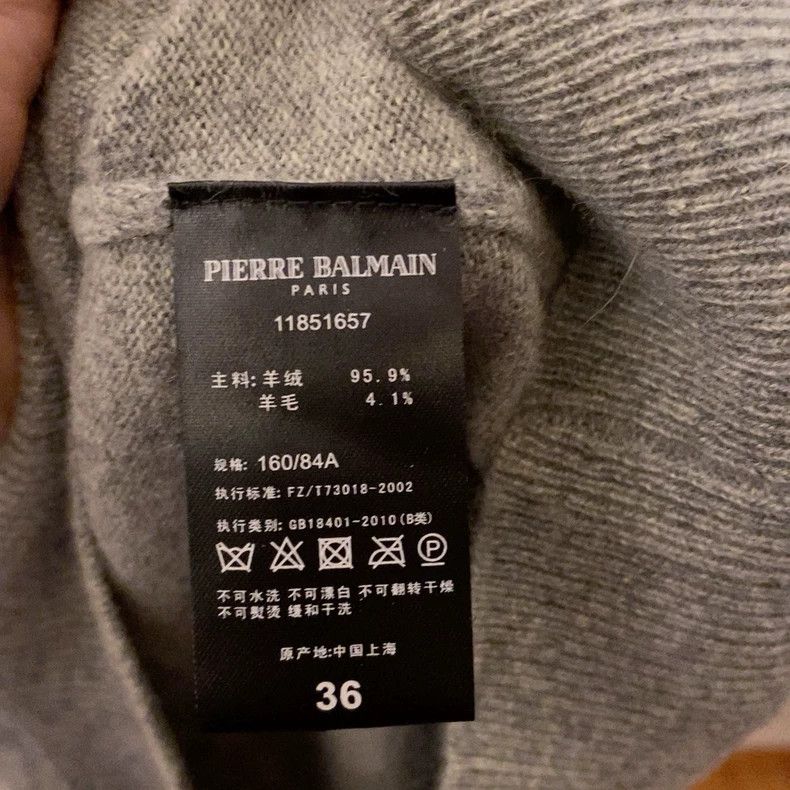 Balmain Pierre Balmain Cashmere Long Sleeve Sweater Size US M / EU 48-50 / 2 - 5 Thumbnail