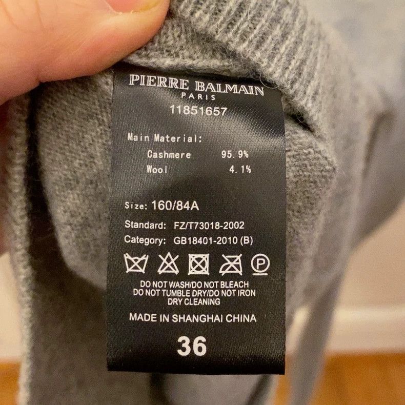 Balmain Pierre Balmain Cashmere Long Sleeve Sweater Size US M / EU 48-50 / 2 - 6 Thumbnail