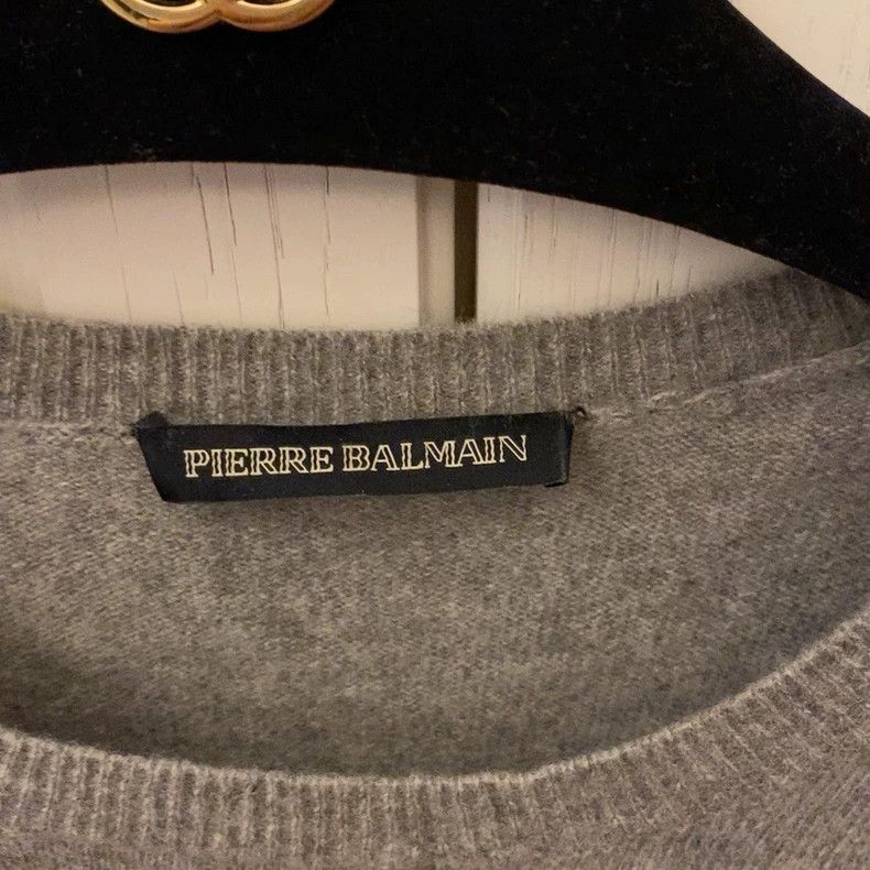 Balmain Pierre Balmain Cashmere Long Sleeve Sweater Size US M / EU 48-50 / 2 - 2 Thumbnail
