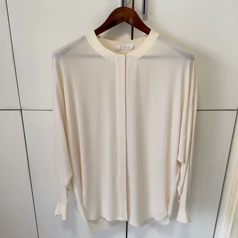 Chloe Chloe Silk Shirt in Excellent Condition Size US S / EU 44-46 / 1 - 3 Thumbnail