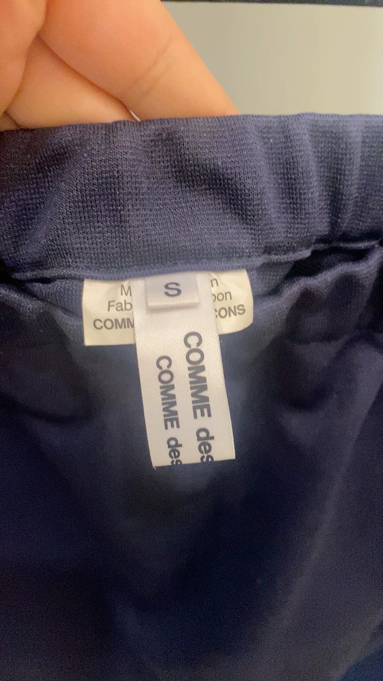 Comme des Garcons Stylish Navy Blue Pants with Elastic Waist Size US 28 / EU 44 - 2 Thumbnail