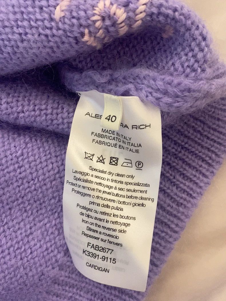 Moncler Purple Soft Cardigan with Cat Design Size US M / EU 48-50 / 2 - 6 Thumbnail