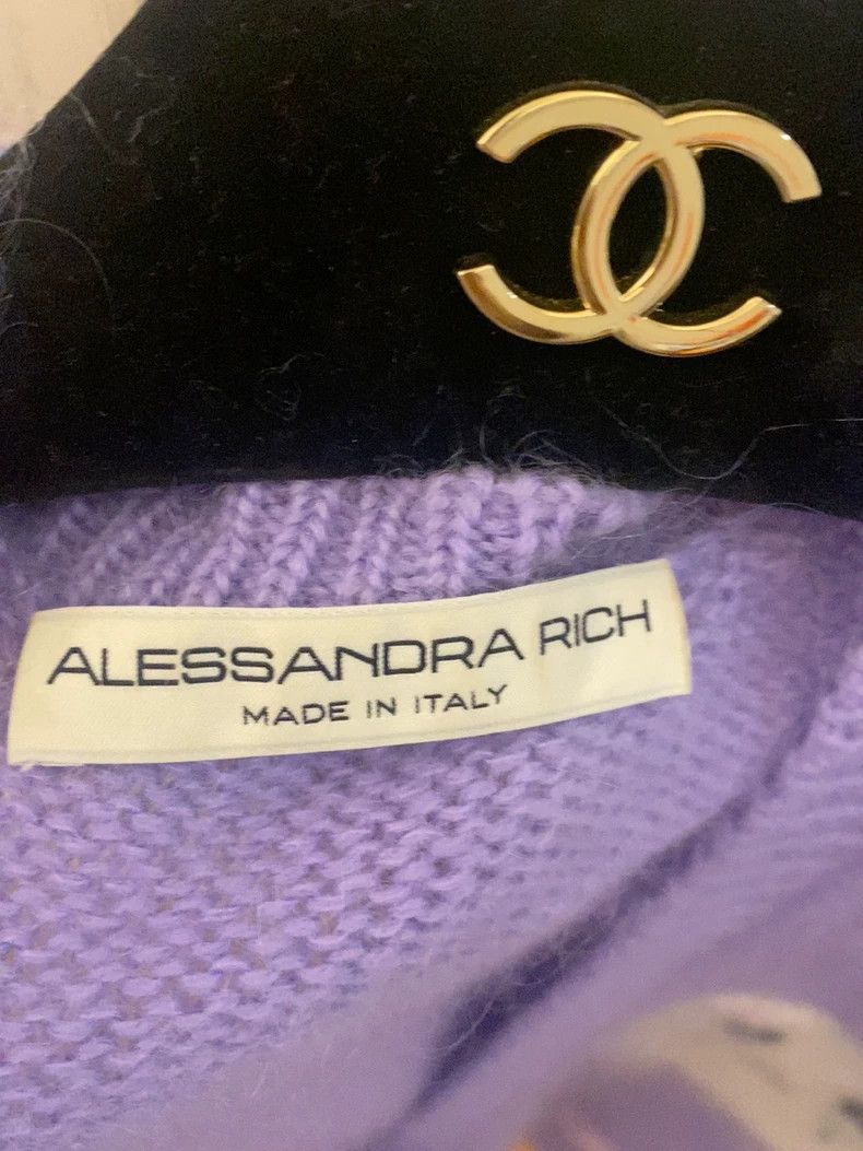 Moncler Purple Soft Cardigan with Cat Design Size US M / EU 48-50 / 2 - 4 Thumbnail