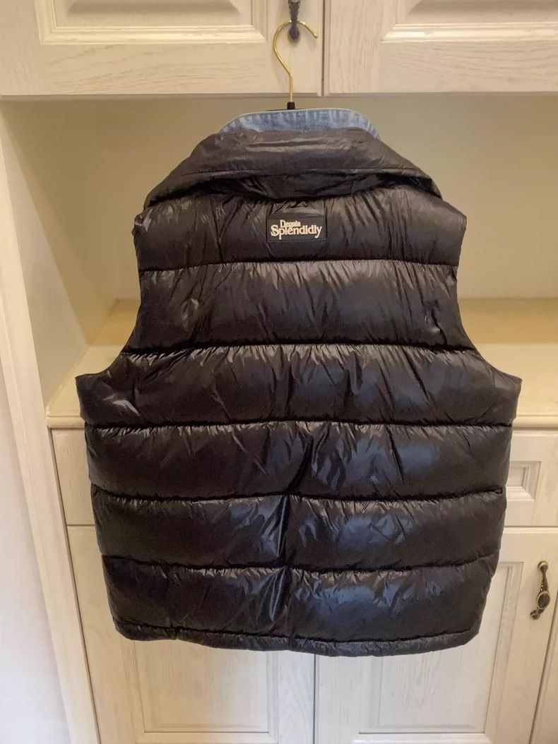 Moncler Italian Denim Patchwork Puffer Vest Size US L / EU 52-54 / 3 - 5 Thumbnail