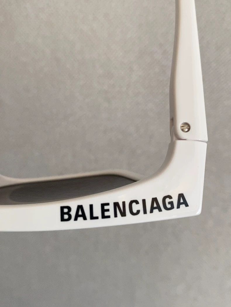 Balenciaga Balenciaga Classic White Sunglasses Size ONE SIZE - 7 Thumbnail