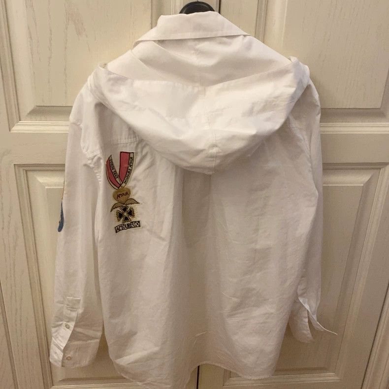 Valentino Valentino Embroidered White Shirt Size 40 Size US L / EU 52-54 / 3 - 6 Thumbnail