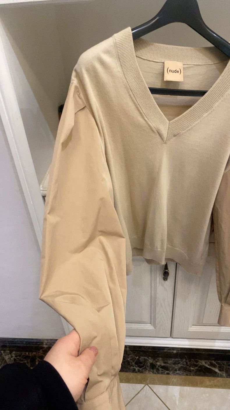 The Row Stylish V-neck Knit and Shirt Combo Top Size US M / EU 48-50 / 2 - 3 Thumbnail