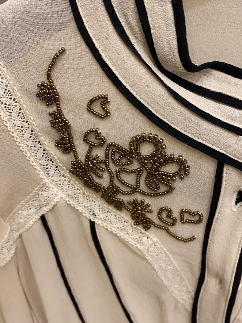 The Row Elegant Silk Shirt with Intricate Details Size US M / EU 48-50 / 2 - 2 Thumbnail