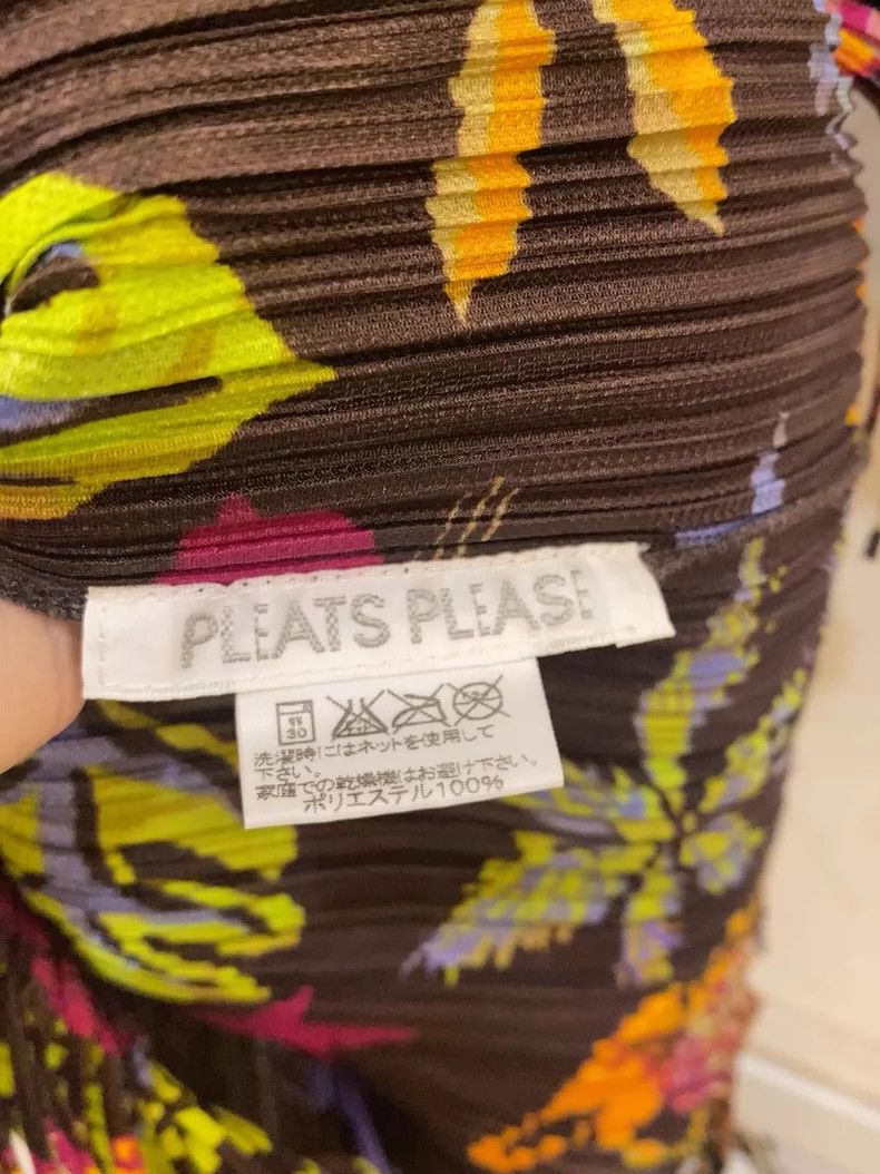 Issey Miyake Floral Pattern High Neck Sleeveless Top Size US M / EU 48-50 / 2 - 6 Thumbnail