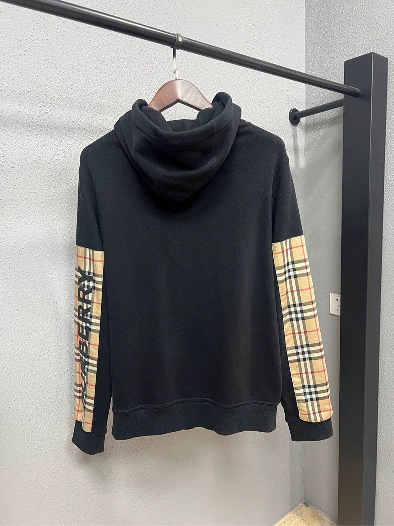 Burberry Burberry Logo Zip Hoodie with Check Pattern | Grailed
