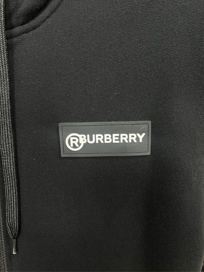 Burberry Burberry Logo Zip Hoodie with Check Pattern Size US S / EU 44-46 / 1 - 4 Thumbnail