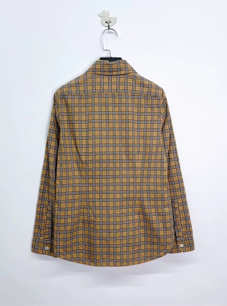 Burberry Burberry Khaki Check Pattern Long Sleeve Shirt Size US XS / EU 42 / 0 - 2 Thumbnail