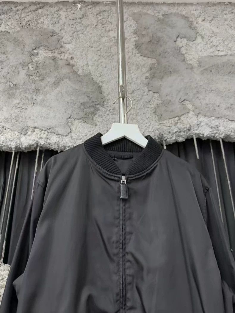 Prada Prada Black Nylon Bomber Jacket Size US XL / EU 56 / 4 - 3 Thumbnail