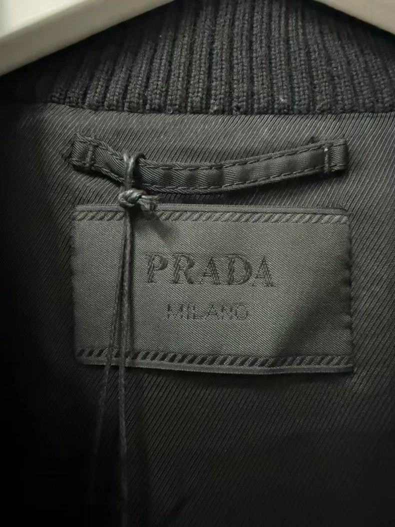 Prada Prada Black Nylon Bomber Jacket Size US XL / EU 56 / 4 - 6 Thumbnail