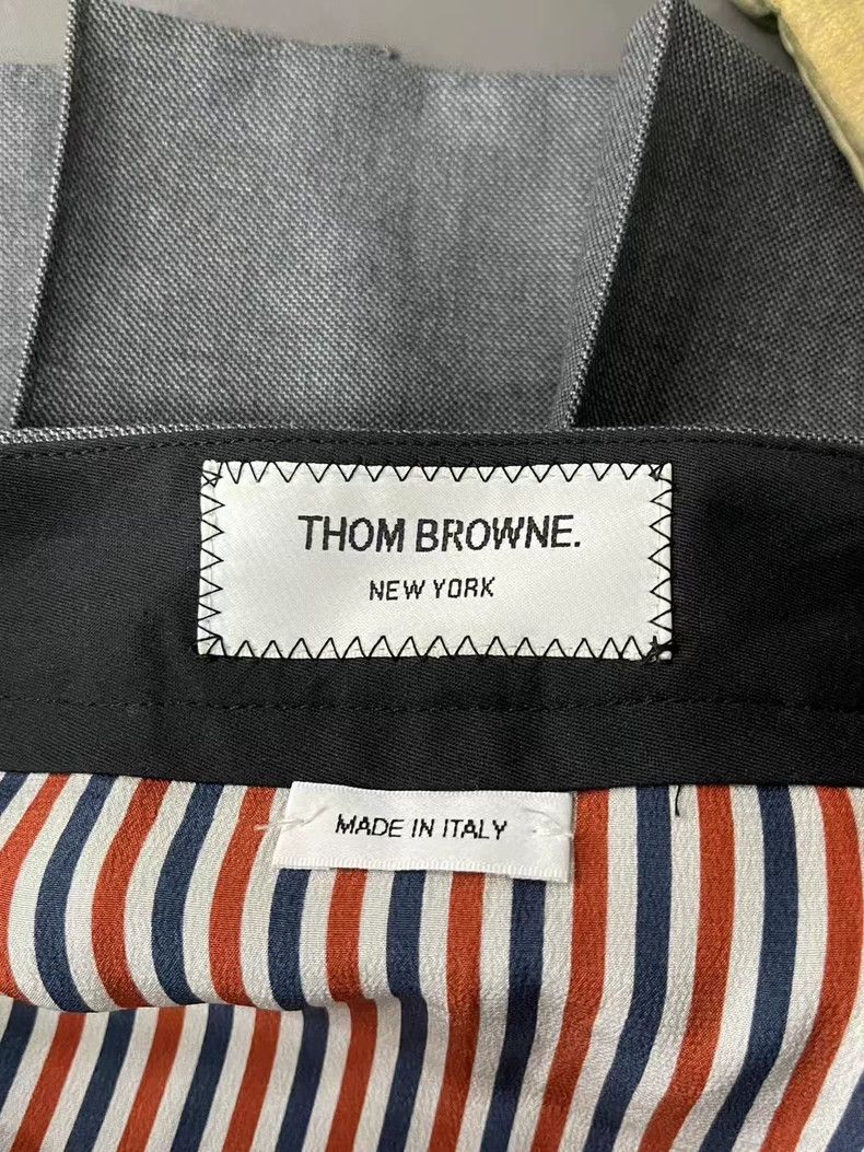 Thom Browne Thom Browne Gray Pleated Mini Skirt Size US 38 / EU 54 - 5 Thumbnail