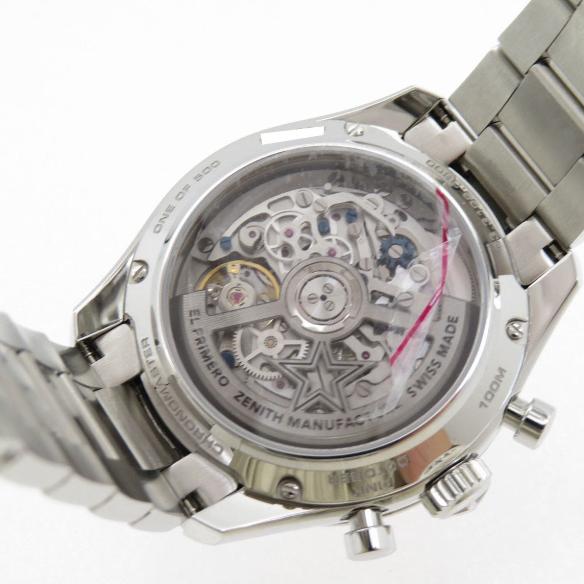 ZENITH Like new Zenith Automatic Chronomaster Sport Pink El Primero 03.3109.3600/18.M3100 Watch Stainless Steel 1523ZENITH Men's Size ONE SIZE - 8 Thumbnail