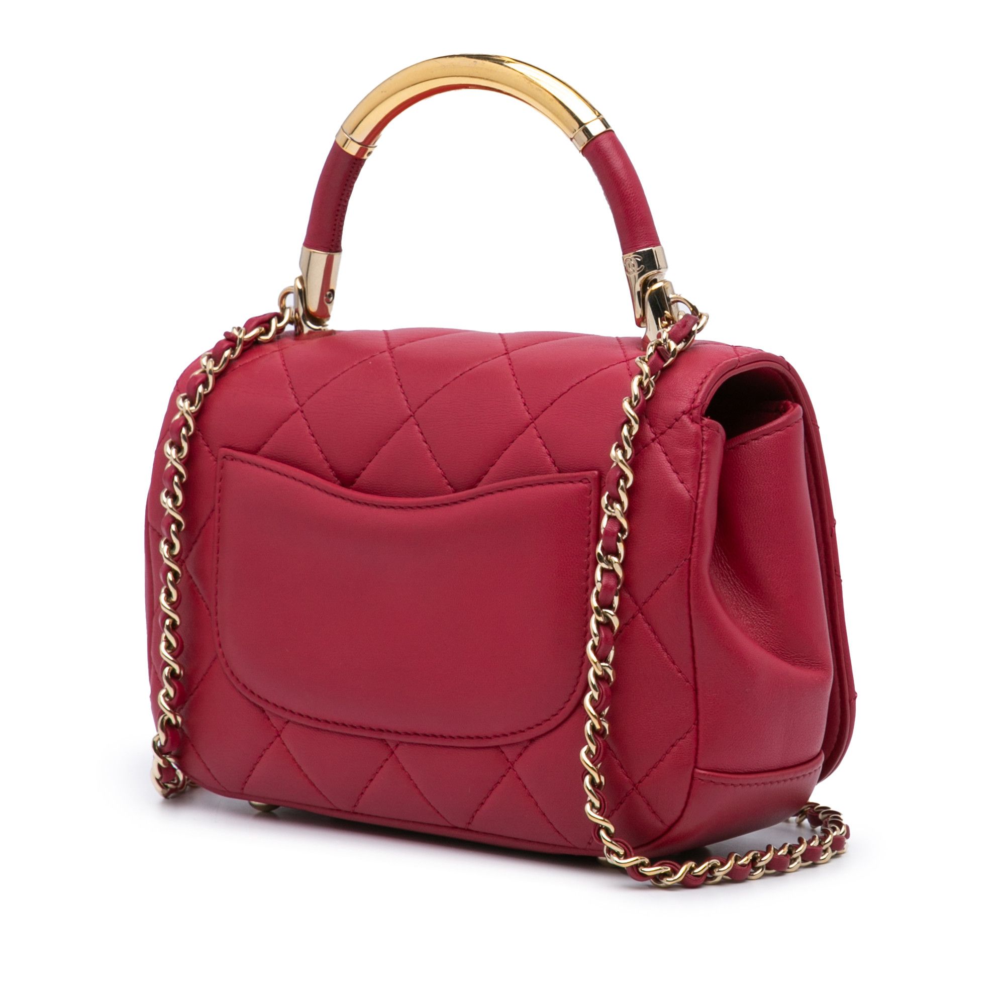 Chanel Chanel Mini Quilted Lambskin Carry Chic Flap Size ONE SIZE - 2 Thumbnail