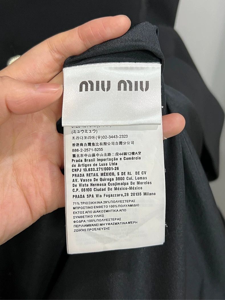 Prada MiuMiu Sequined Button Dress with Collar Size US 36 / EU 52 - 5 Thumbnail