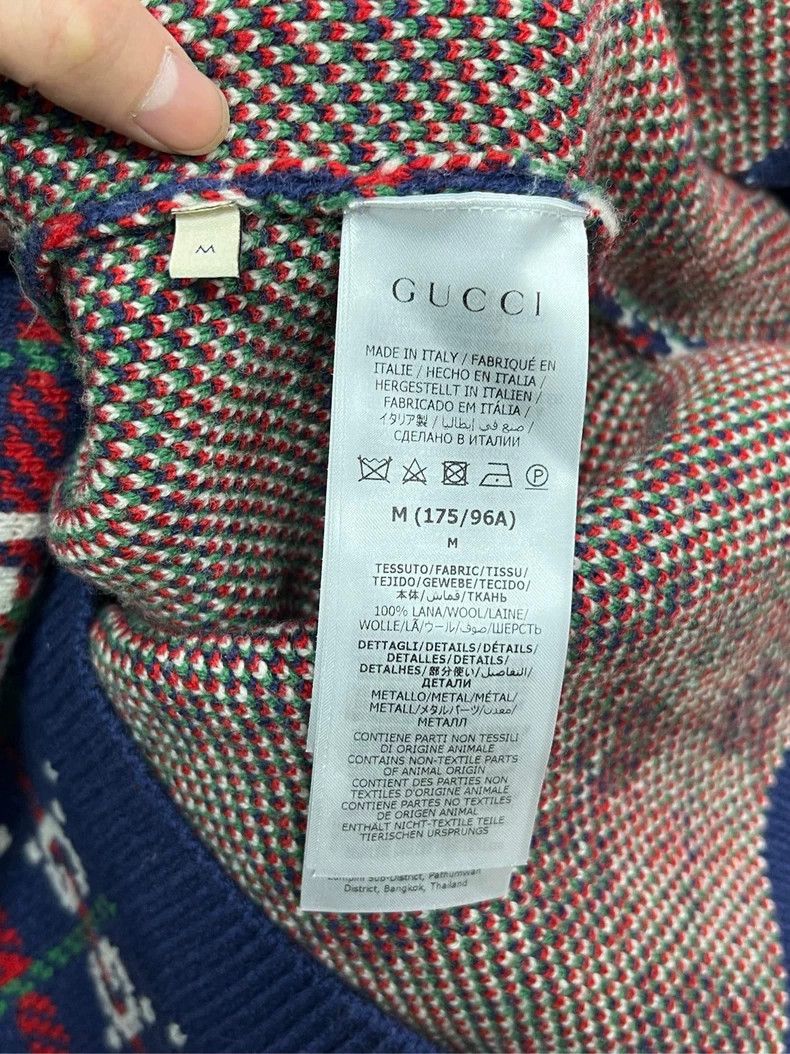 Gucci Gucci Wool Cardigan with Christmas Pattern Size US M / EU 48-50 / 2 - 4 Thumbnail